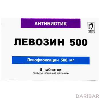 Левозин 500 мг таблетки № 5