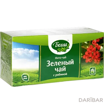 Зеленый чай с рябиной фиточай 2 г № 20