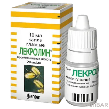 Лекролин 4% (40 мг/мл) 5 мл капли глаз флакон.-кап