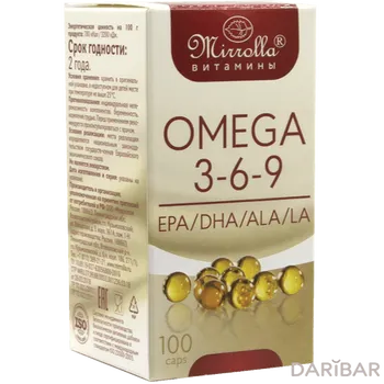Омега 3-6-9 миррола капсулы № 100