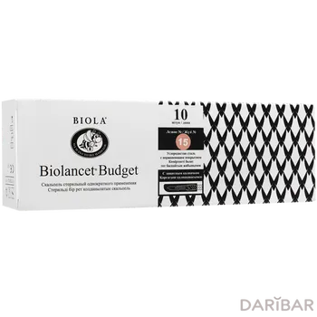 Скальпель Biolancet Budget стерильный № 15
