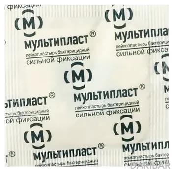 Лейкопластырь мультипласт 3,8х3,8 см бакт