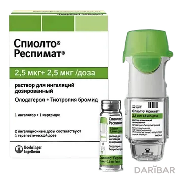 Спиолто респимат 2,5 мкг+2,5 4 мл