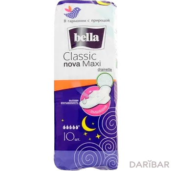 Прокладки гигиенич Bella Classic Nova maxi 18 шт/5кап