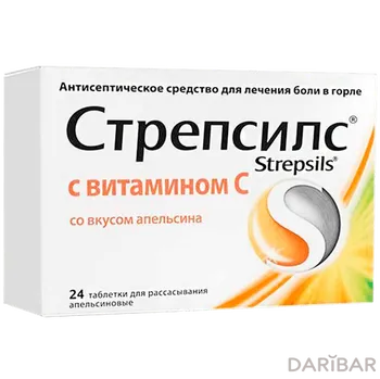 Стрепсилс с витамин с № 24