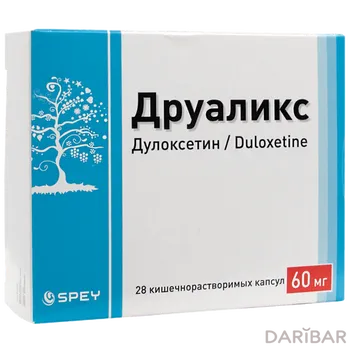 Друаликс /дулоксетин/ 60 мг капсулы № 28