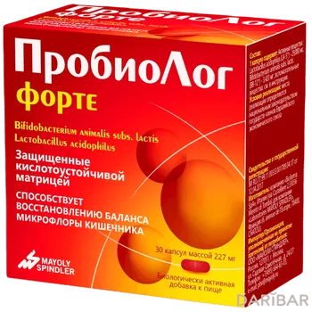 Пробиолог форте 227 мг капсулы № 30