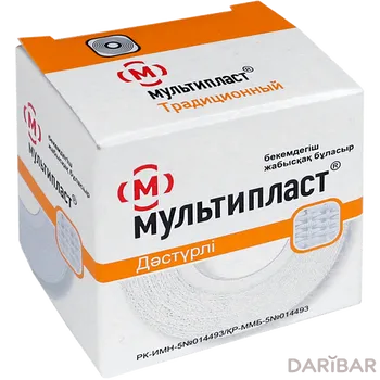Лейкопластырь Мультипласт (2х300 см) фиксирующий традиционный тканевая основа
