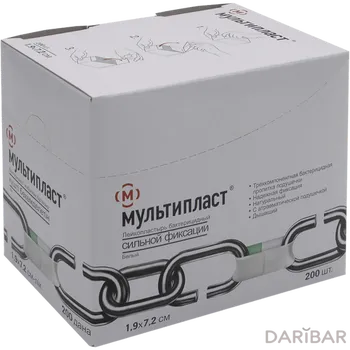 Лейкопластырь 1,9х7,2 мульт бакт № 1