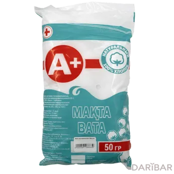 Вата нестерильный жайик-as 50 г