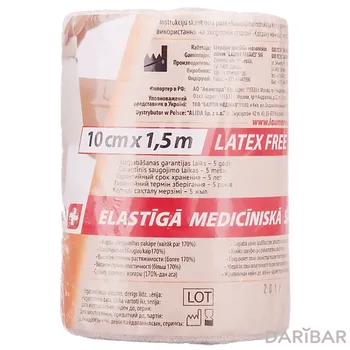 Бинт 10смx1,5м эластичный /модель 2/ лаума