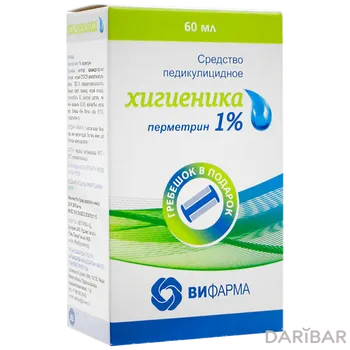 Хигиеника ср-во педукулиц+гребешок 60 мл
