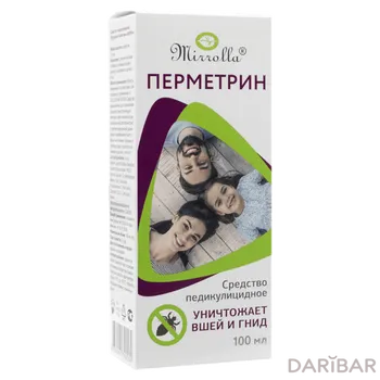 Перметрин фора+мирролла средство педикул 1,5% 100 мл