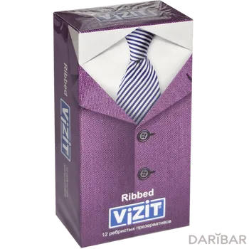 Vizit презерватив ribbed ребр № 12