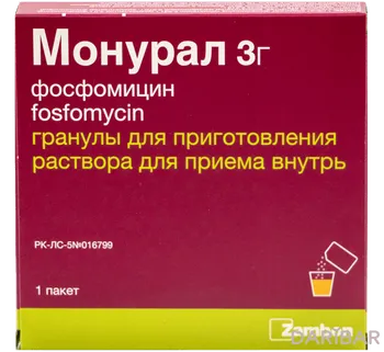 Монурал гранулы д/раствора 3 г № 1