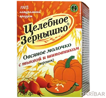 Овсяное молочко Целебное зернышко (тыква+шипов.)150гр
