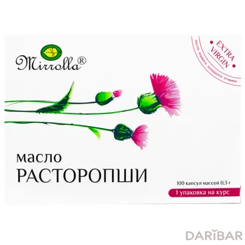 Масло расторопши миролла 0,3 г № 100