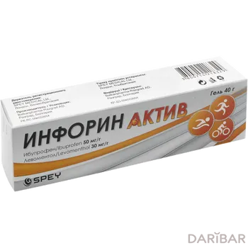 Инфорин актив гель /ибупрофен+левоментол