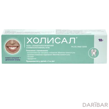 Холисал гель стомат 10 г