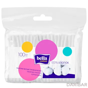 Палочки ватные Bella № 100 м/у ПЭТ
